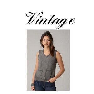 Vintage GAP SPORT sweater vest super soft fleece inside with little pockets